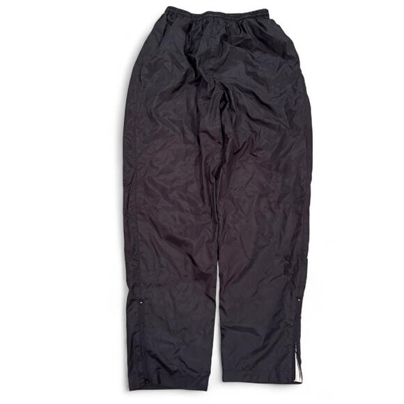 Y2K Fila Windbreaker Track Activewear Pants Mesh Lined Ankle Zip Sz.L - Picture 1 of 8